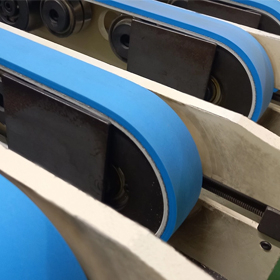 Zickling sack machine, flat belt fo...