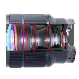 Reduces camera ghosting and flare phenomena - lens hood
